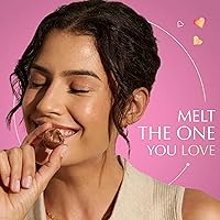 Vista 38 de Lindt LINDOR Trufas de chocolate blanco, caramelo de chocolate blanco con suave, centro de trufa de fusión, 25.4 oz., 60