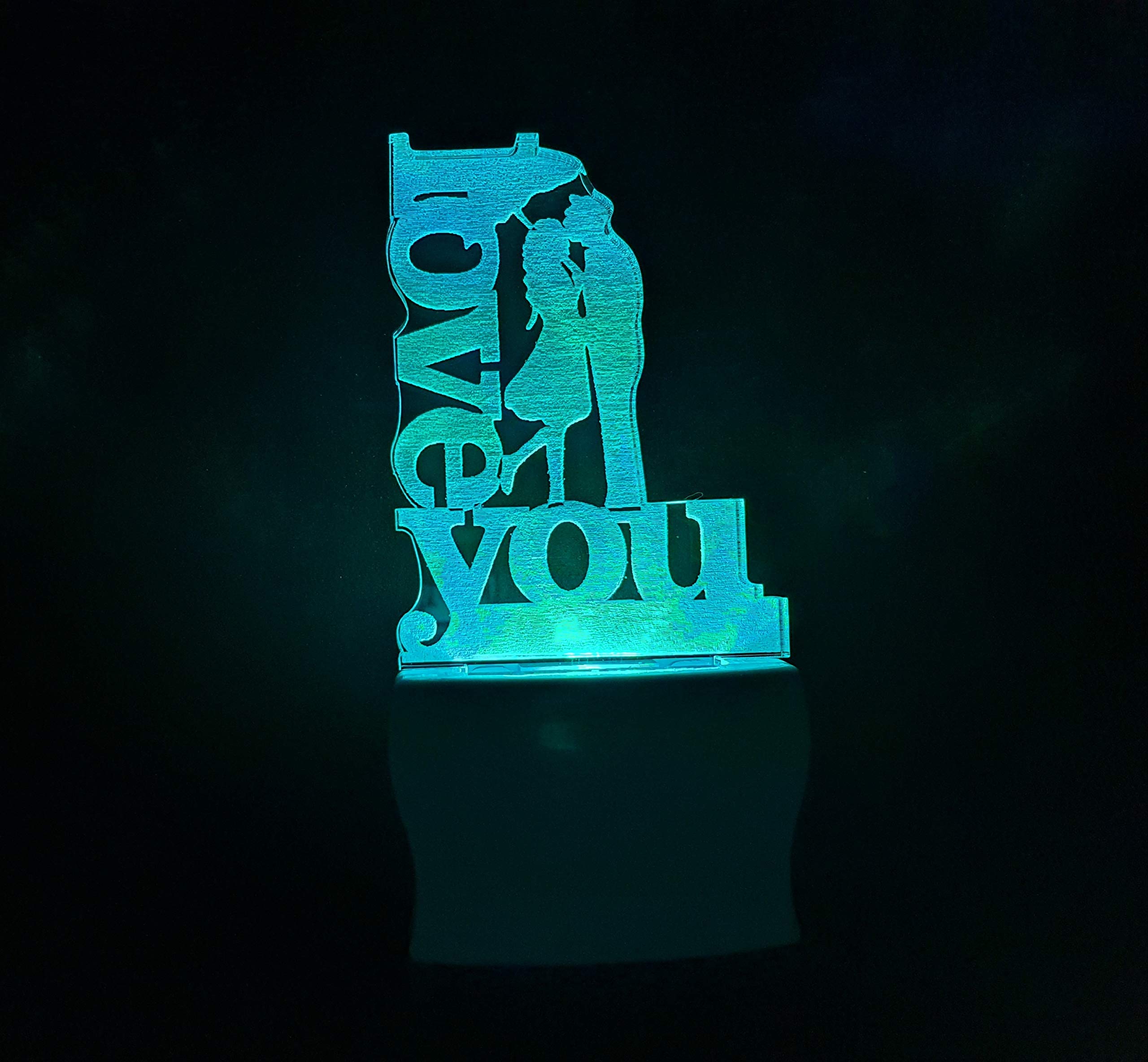 Colour Changing Night Lamp - 3D Illusion LED -11