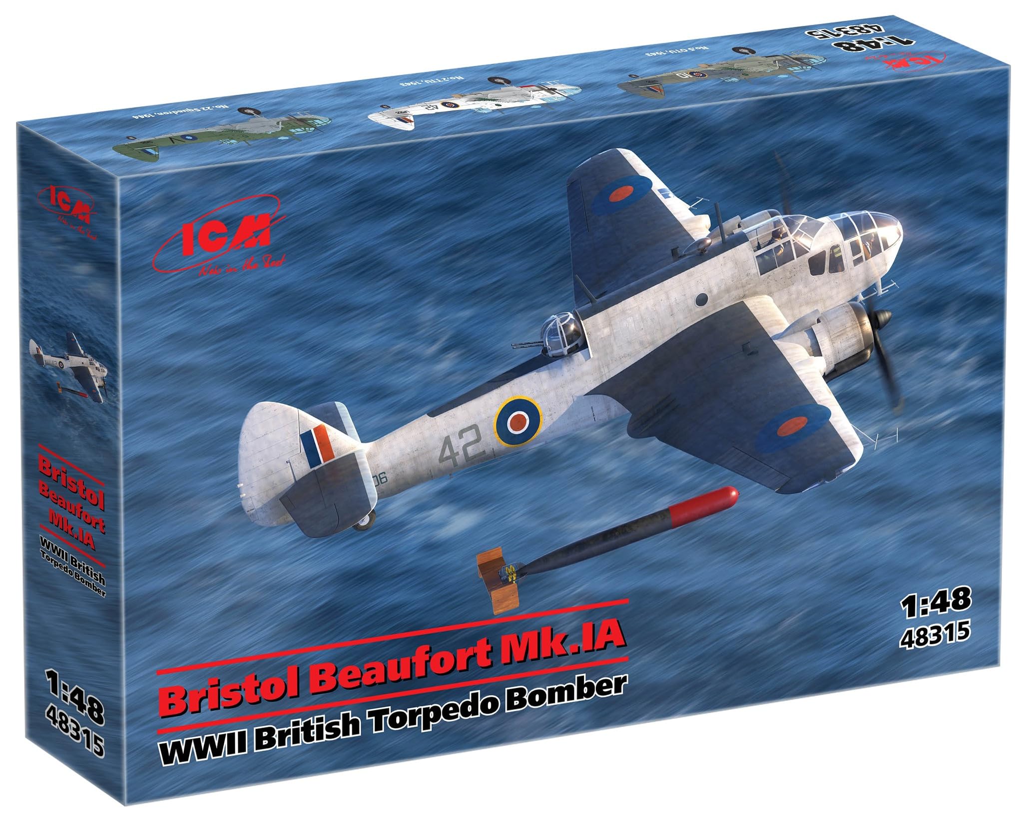 ICM 1:48 - Bristol Beaufort Mk.Ia British Torpedo Bomber