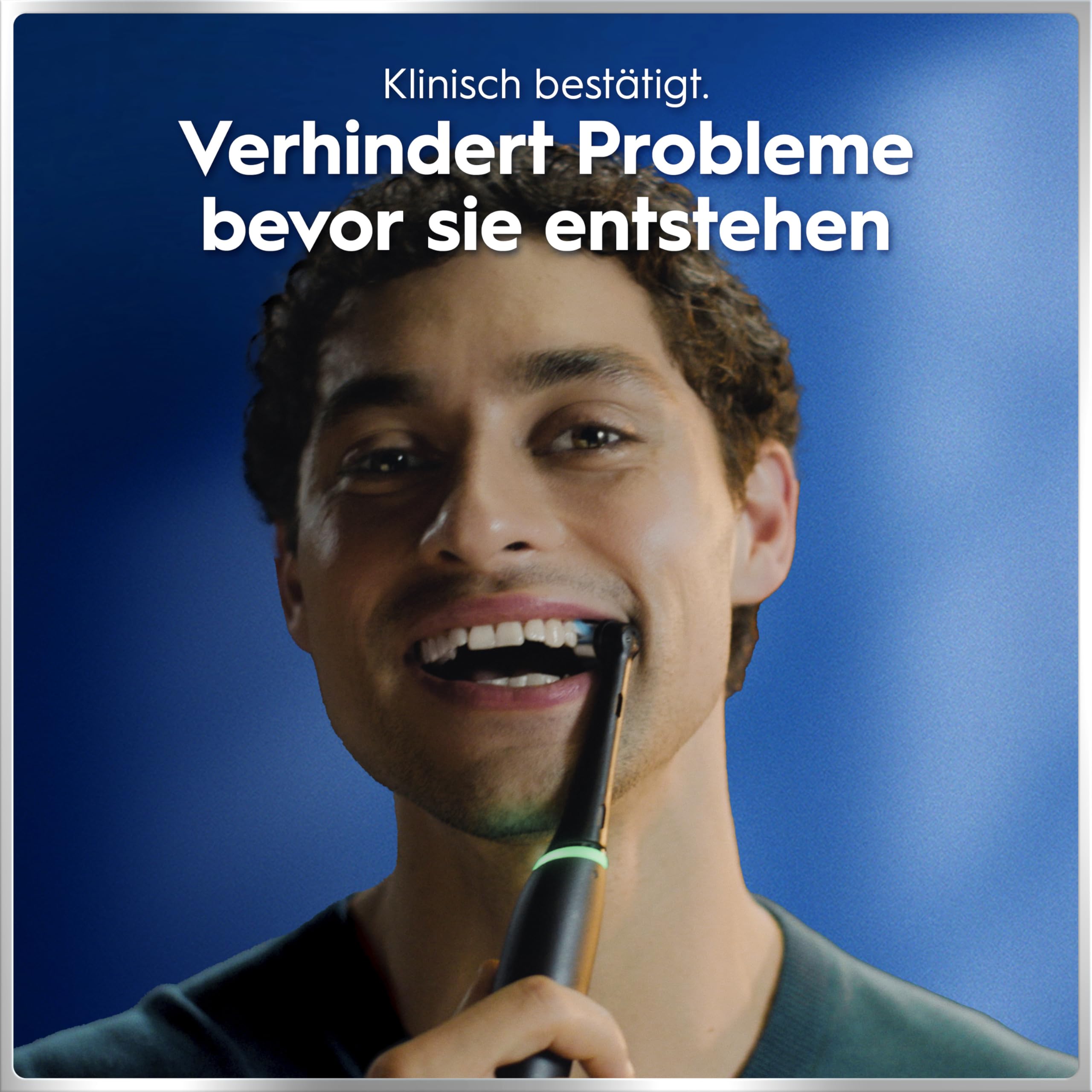Oral-B iO Series 6 Elektrische Zahnbürste Schwarz PLUS Ausgewählte Original Oral-B iO Aufsteckbürsten Schwarz 7x