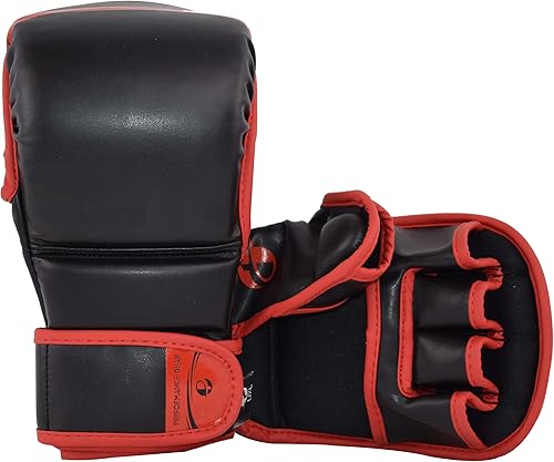 Miniatura 6 de PFG - Guantes de boxeo para artes marciales, artes marciales, muay tailandés, entrenamiento de boxeo Rojo -,Negro -,Negro Azul,negro rojo,Azul /