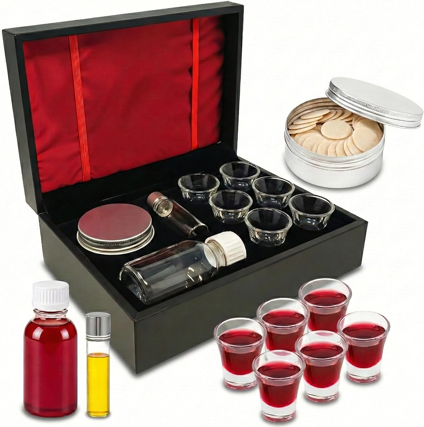 Portable Communion Set for Travel, Home, and Wedding - Communion Kits for Home Visits