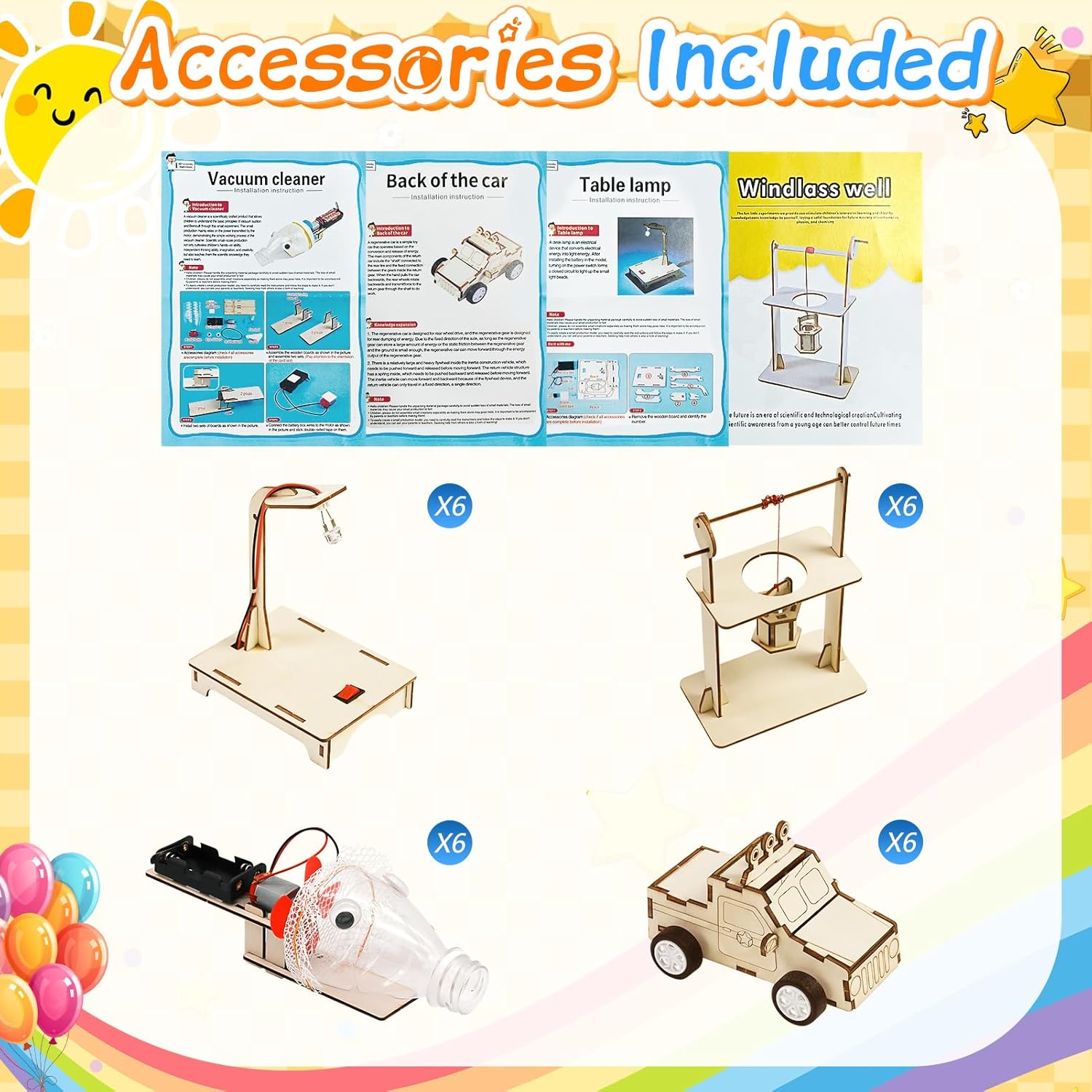 GIAKAN 24 Pcs Party Favors Toy for Kids, STEM Science Kits Toys, Boys Girls Crafts Gifts Toys for 6 7 8 Year Old, Kids Treasure Box Birthday Gift Ideas, Classroom Giveaways, Carnival Prizes Gift