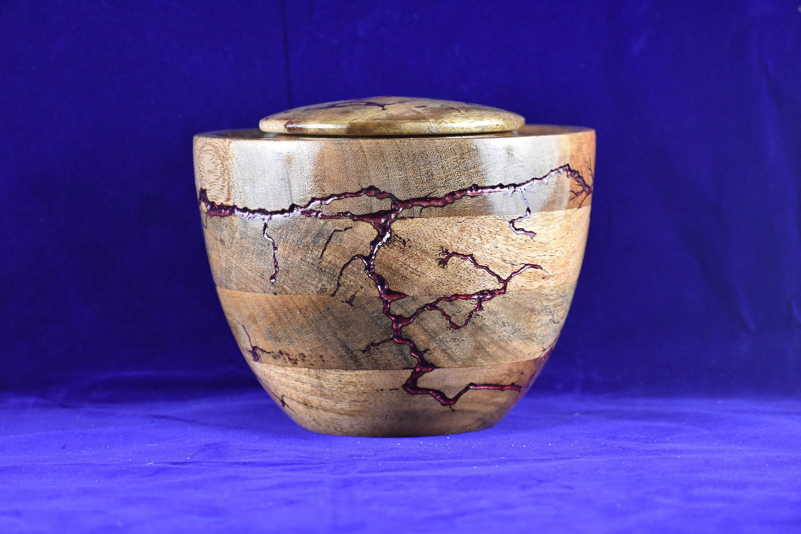 Cooper Color Resin Wooden Urn Box Lichtenberg Figure Resin Urn Cremation Urn for Human Ashes Adult Funeral Urn for Ashes pet Loss Gift Sympathy Gift Memorial Urn Fractal Burning Urn (up to 220 lbs)