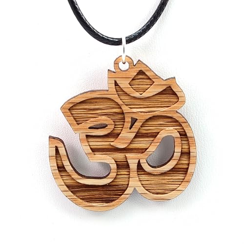 Om Pendant made of Sustainable Oak Wood 