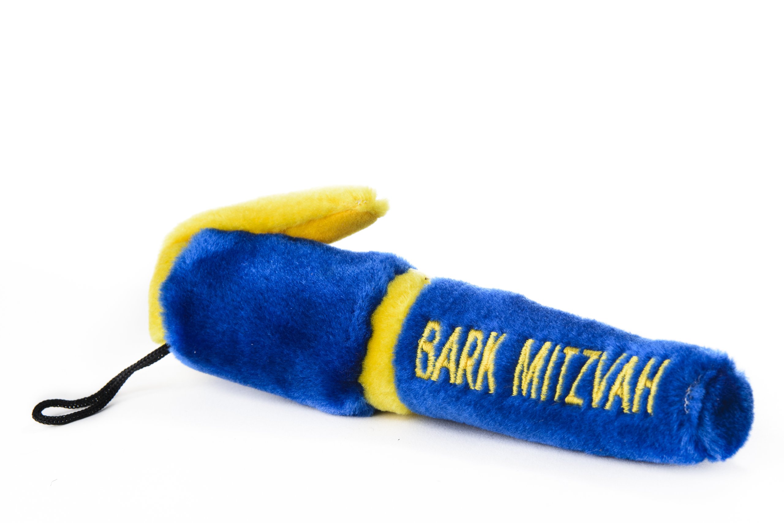 Copa Judaica Chewish Treat Bark Mitzvah Pen Squeaker Plush Dog Toy, 8 by 2.5-Inch, Multicolor