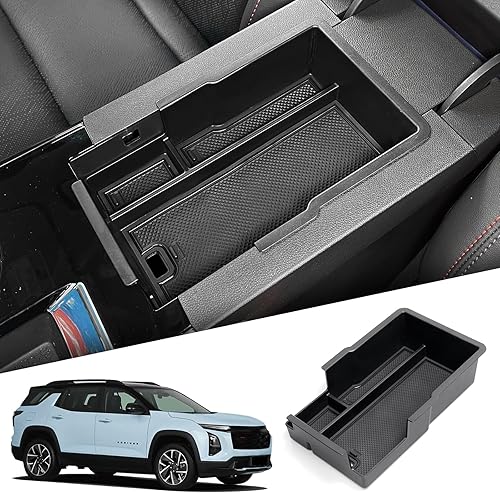 Miniatura 10 de smabee Soporte para taza de consola central para Chevy Equinox 2025 2026 TPE soporte de bebidas organizador de caja de accesorios interiores de