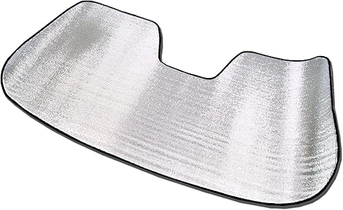 Miniatura 3 de TuningPros RSS-069 - Parasol enrollable para parabrisas de automóvil, ajuste personalizado, color plateado, juego de 1 pieza compatible con