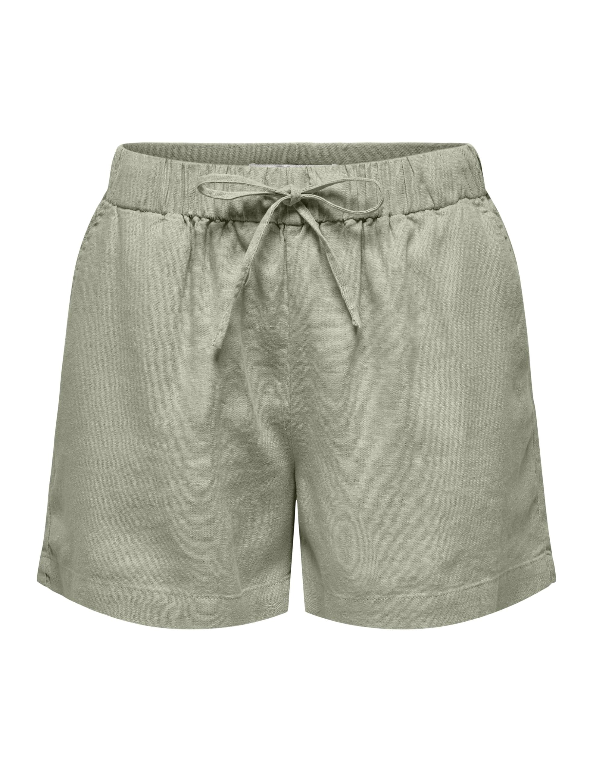 ONLCARO MW LINEN B PULL-UP SHORTS CC PNT Şort Kadın