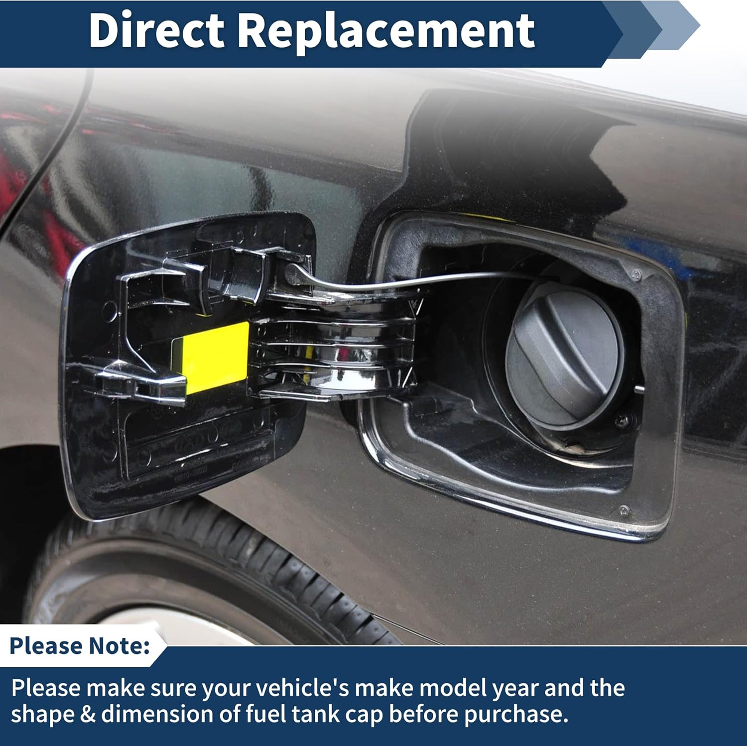Fuel Tank Door for Hyundai Sonata 2010 2011 2012 2013 2014 Fuel Filler Door Assembly for Hyundai Sonata Hybrid 2011-2015 No.69510-3S000 Black Fuel Filler Door Gas Cap