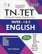 SURA'S TN-TET (Tamilnadu Teacher Eligibility Test) English Paper - I and II Exam Books - Latest Updated Edition 2022