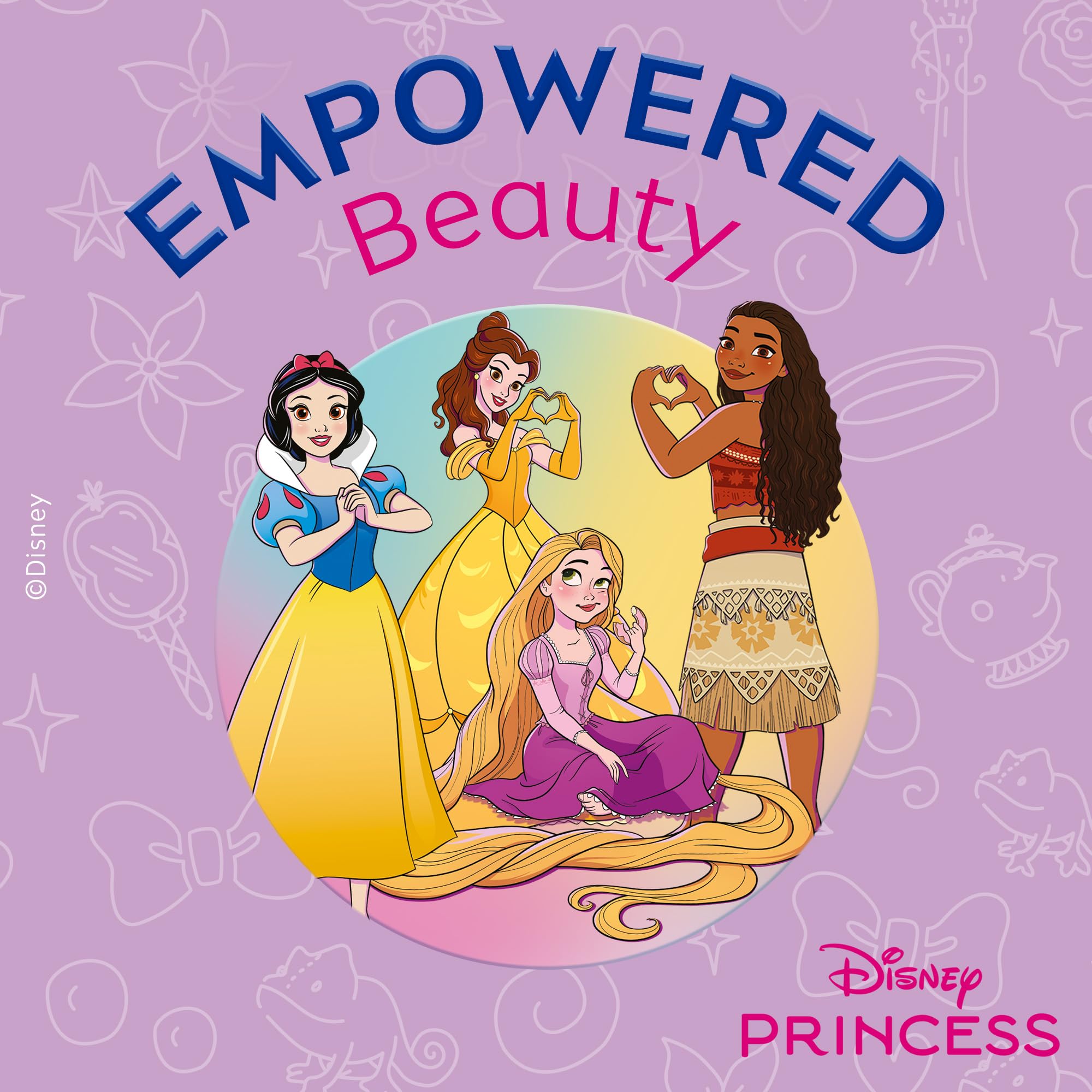 Labello Disney Princess Limited Edition Vanilla Buttercream 4.8 g, Balsamo labbra colorato con design con Belle, Burrocacao bambina 3+ idratante 24h, Burrocacao labbra lip balm con aroma di Vaniglia
