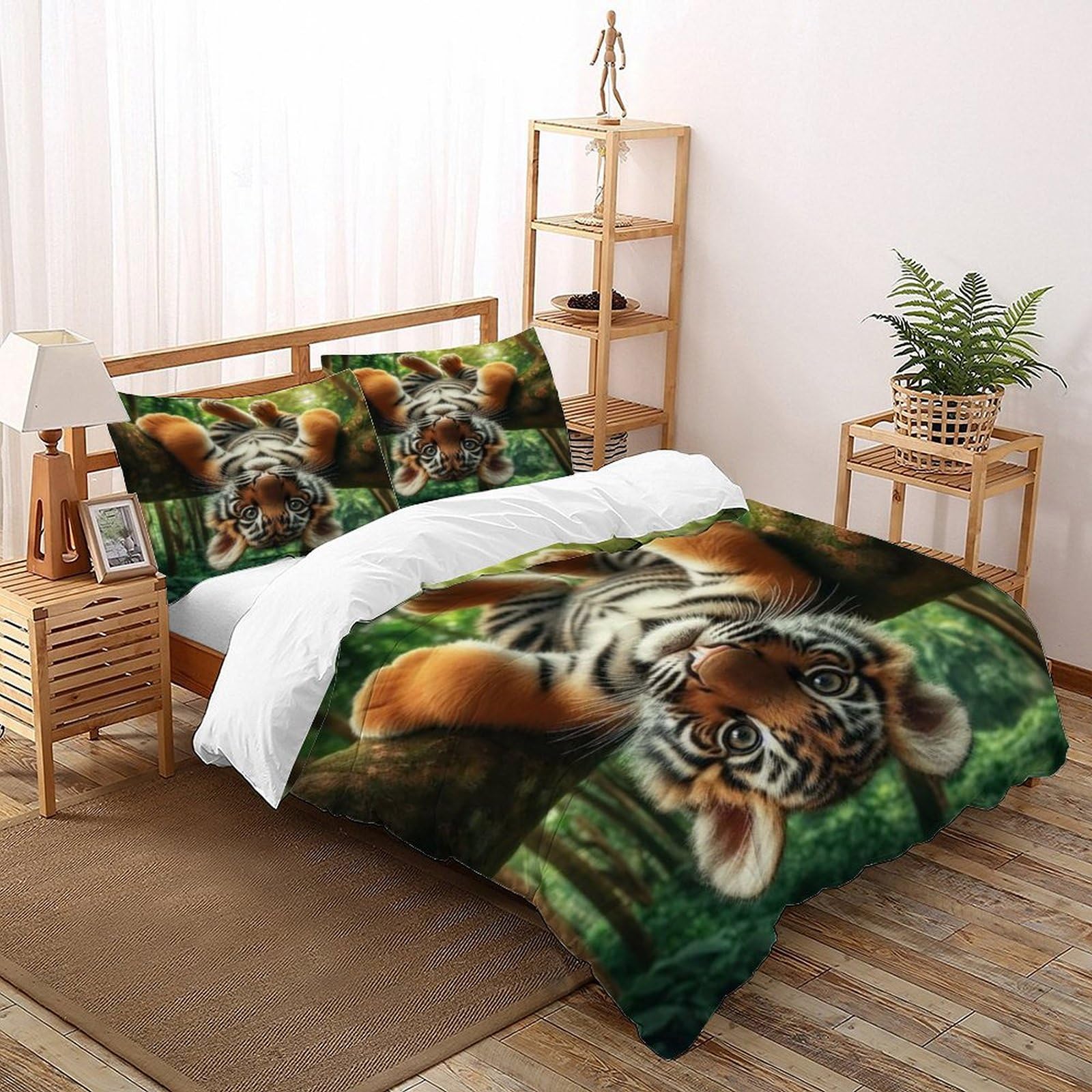 Parure de lit adulte zippée 260x220 facile à changer pour grand lit
