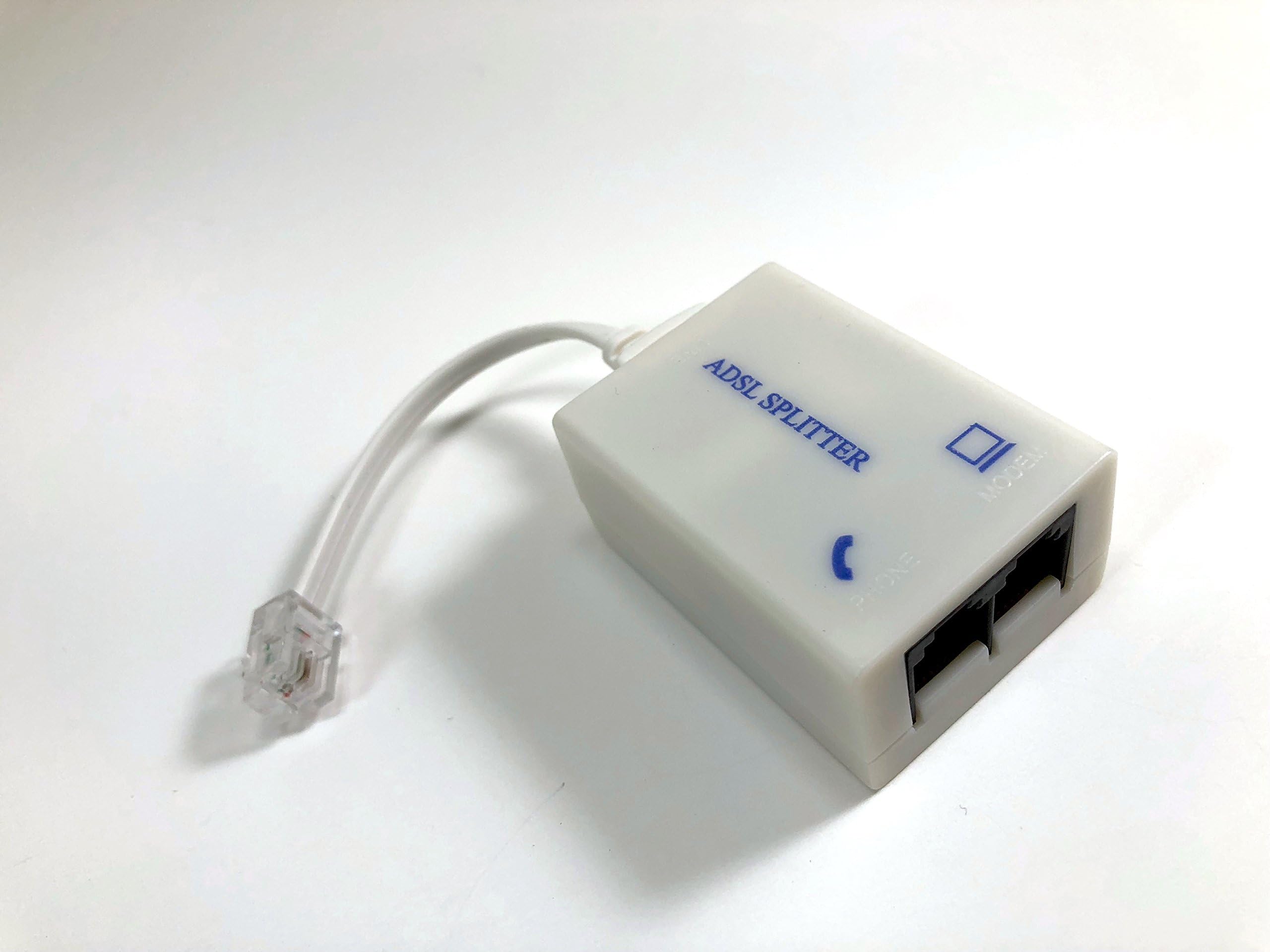 Micro Connectors, Inc. 2 Ports DSL/ Fax/ Internet Passive LC Filter Conditioner/ Splitter (C20-132)