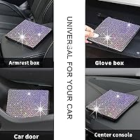 Vista 4 de Soporte para documentos de registro y seguro de automóvil con diamantes de imitación brillantes, diamantes artificiales con purpurina, elementos