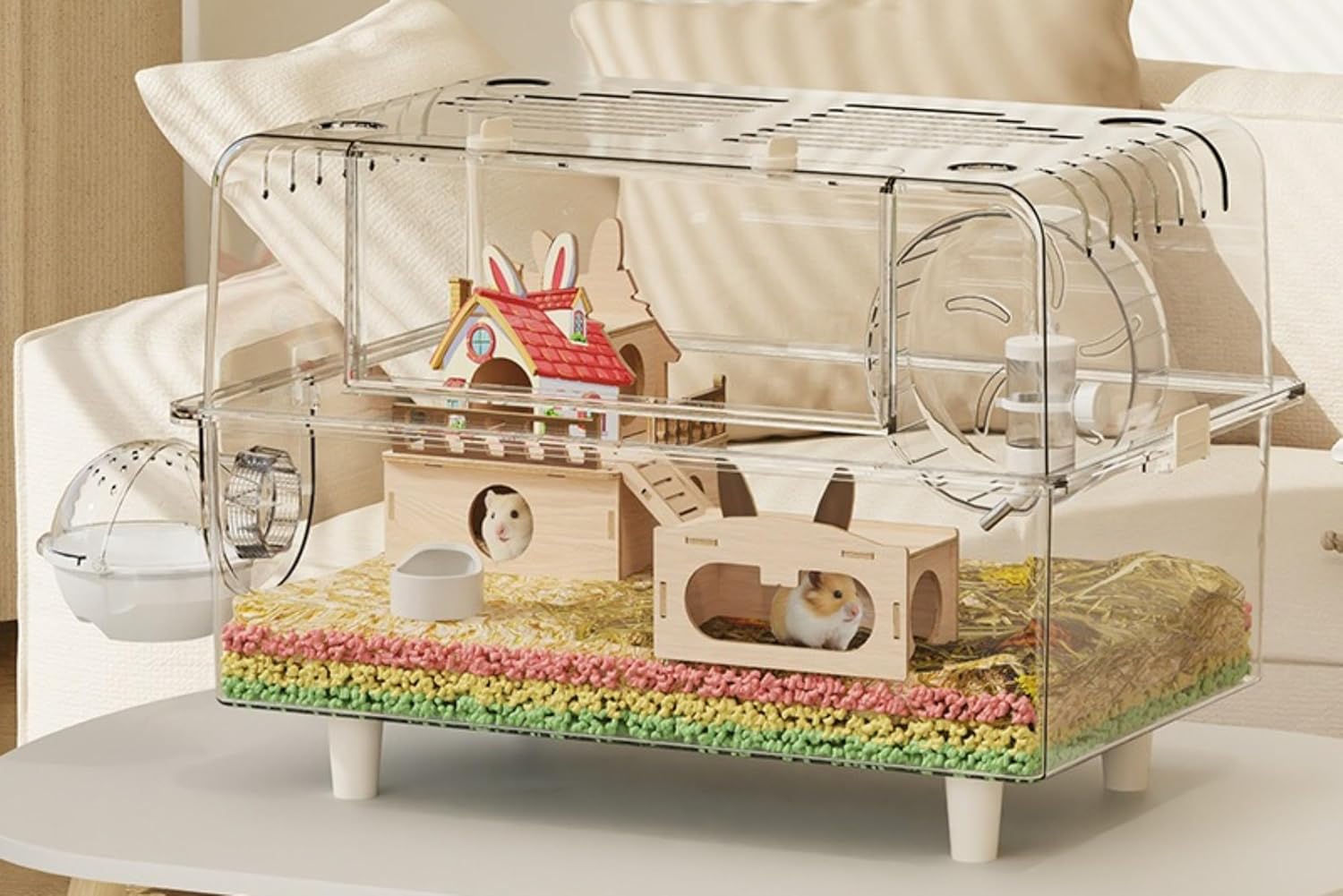 371 ファイティングポーズ ハムスター◇羊毛フェルト 羊毛フェルト