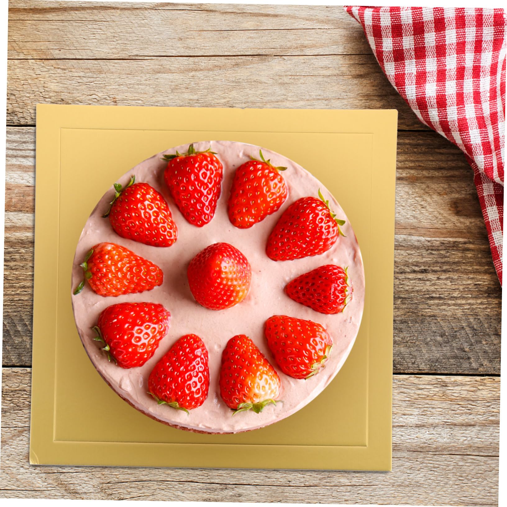 iplusmile 5 pièces Lot de Plaques à Gâteau Carrées Épaisses Carton Alimentaire Supports Solides pour Décorations et Présentations Pâtisserie DIY