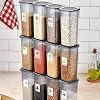 Labeled Mega Size 12 Vacuum Lid Food Storage Container 1700 ml