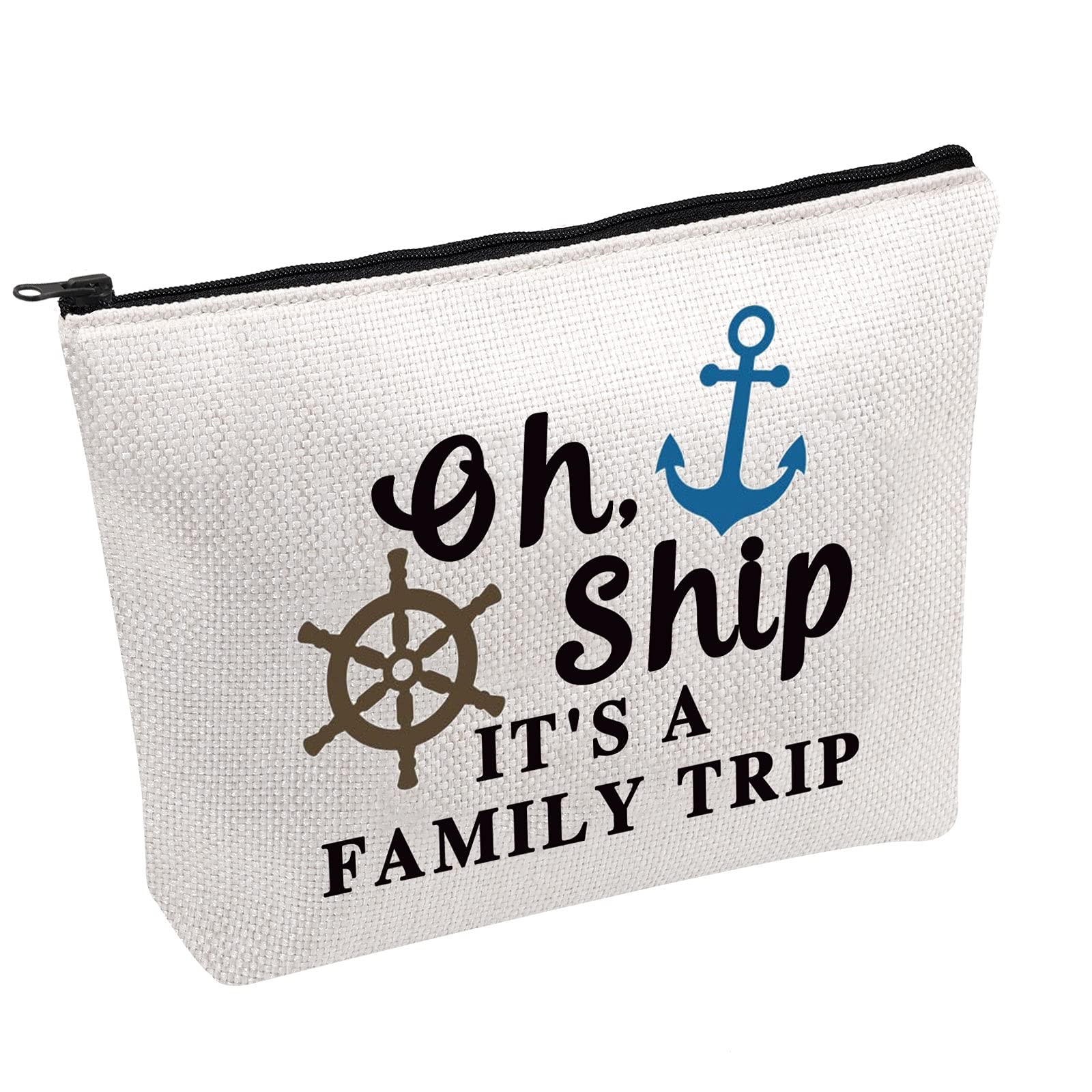 PWHAOO Family Vacation Summer Vacation Cruise Gifts Boating Gifts Oh Ship It's A Family Trip Storage Bag (Family Trip B)