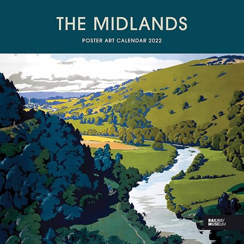 Midlands Poster Art National Railway Museum Square Wiro Wall Calendar 2022