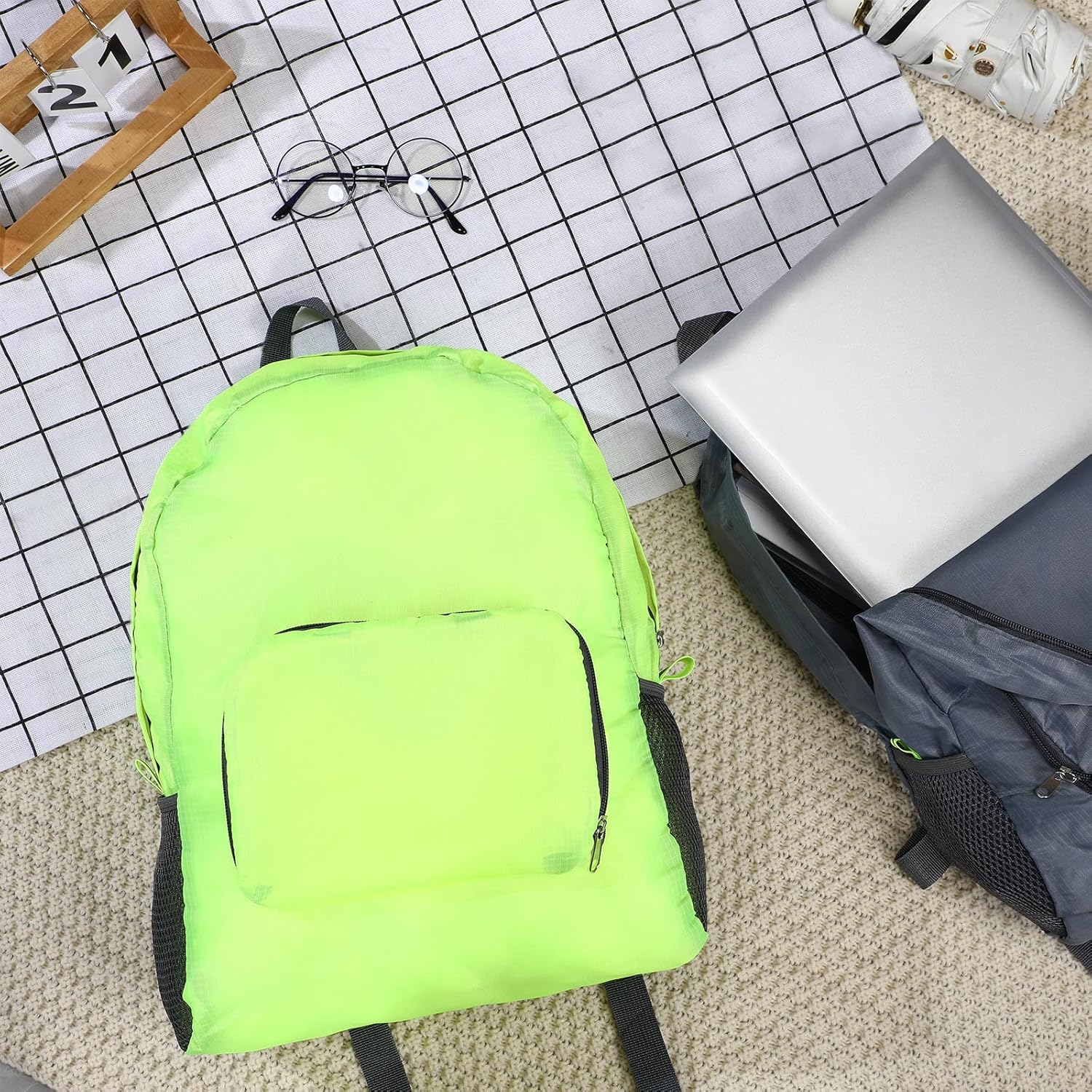 Jexine 10 Pcs Backpacks in Bulk 16.5 Inches Back Pack Basic Backpack for Adult Lightweight Outdoor Travel Book Bags(Multicolor)