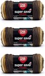 Red Heart Super Saver Shaded Dusk, 3 Pack of 5oz/142g-Acrylic-#4 Medium-236 Yards, Knitting/Crochet