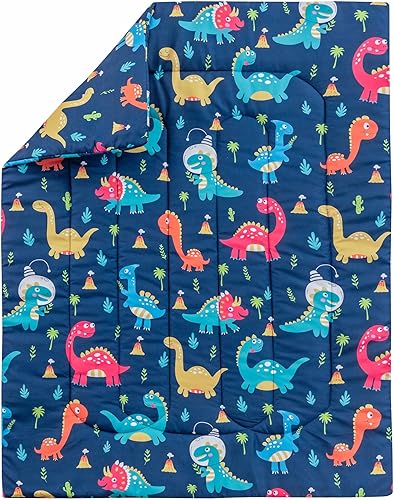 Miniatura 4 de Juego de ropa de cama de cuna para niños, juego de cuna de dinosaurio de 3 piezas para niños, juego de ropa de cama suave para cuna, sábana bajera,