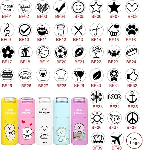 Miniatura 1 de Sello de tarjeta de lealtad autoentintado personalizado, sello pequeño personalizado, sellos pequeños, sellos autoentintados pequeños, elige entre 9