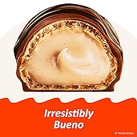 Vista 4 de Kinder Bueno Crema de chocolate con leche y avellanas, paquete de 30 unidades, 2 barras de chocolate envueltas individualmente por paquete, 1.5