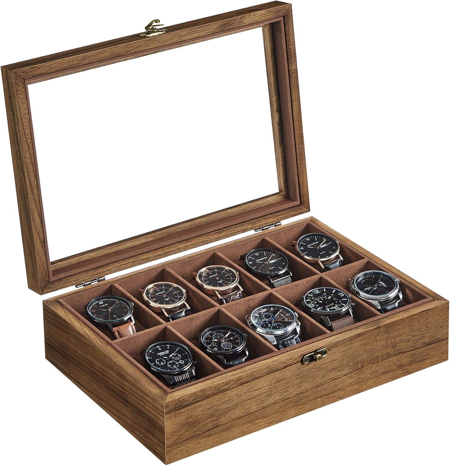 Boîte à Montres à 10 Emplacements, Coffret à Montres, écrin