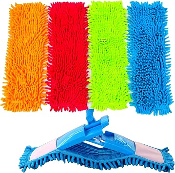 1 x Microfiber Mop Refill Replacement Heads Dust Floor Cloth Cleaning Washable Pads Cleaning Pad Clean Mop Head 1 x Assorted Color