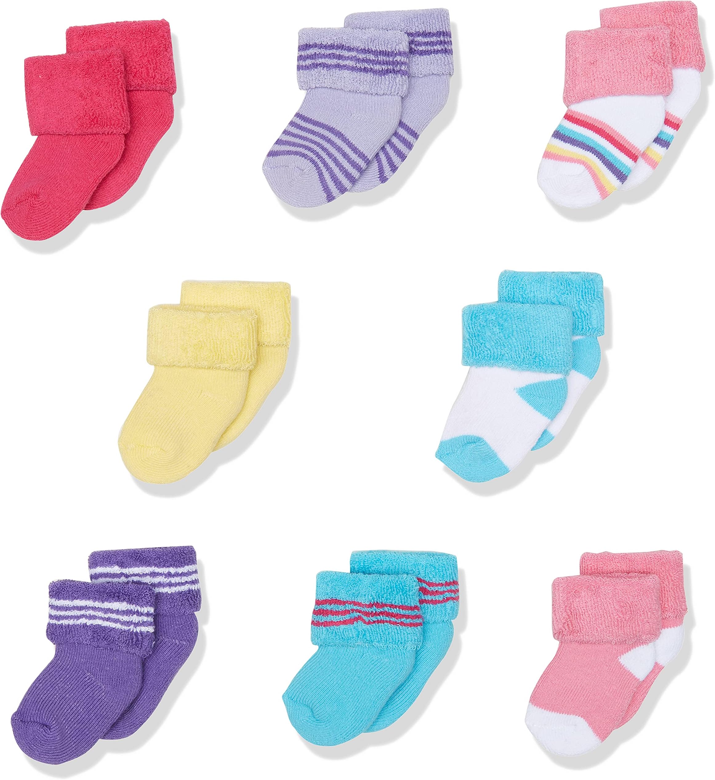 Luvable Friends Unisex Baby Newborn and Baby Terry Socks
