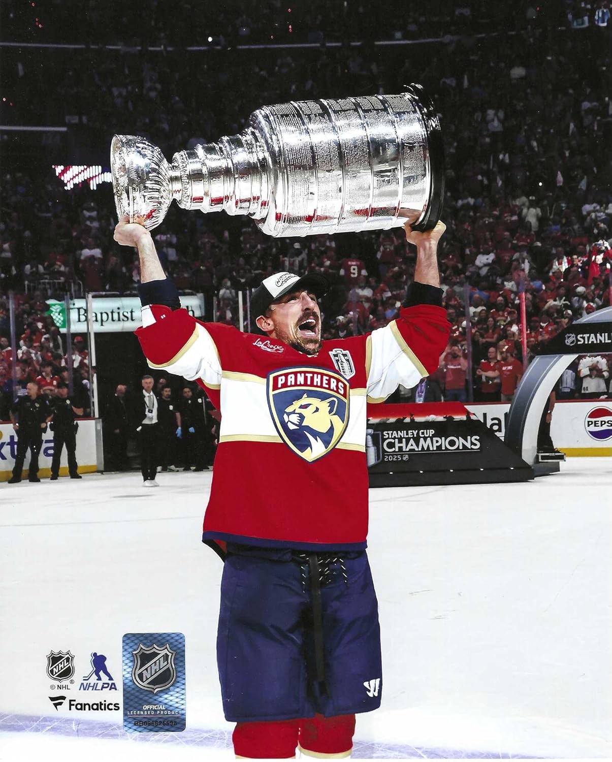 Brad Marchand Florida Panthers 2025 Stanley Cup Champion Celebration 8x10 Photo Poster | NHL Licensed Wall Art | Hockey Decor for Man Cave, Bedroom, Office, or Gift for Fans