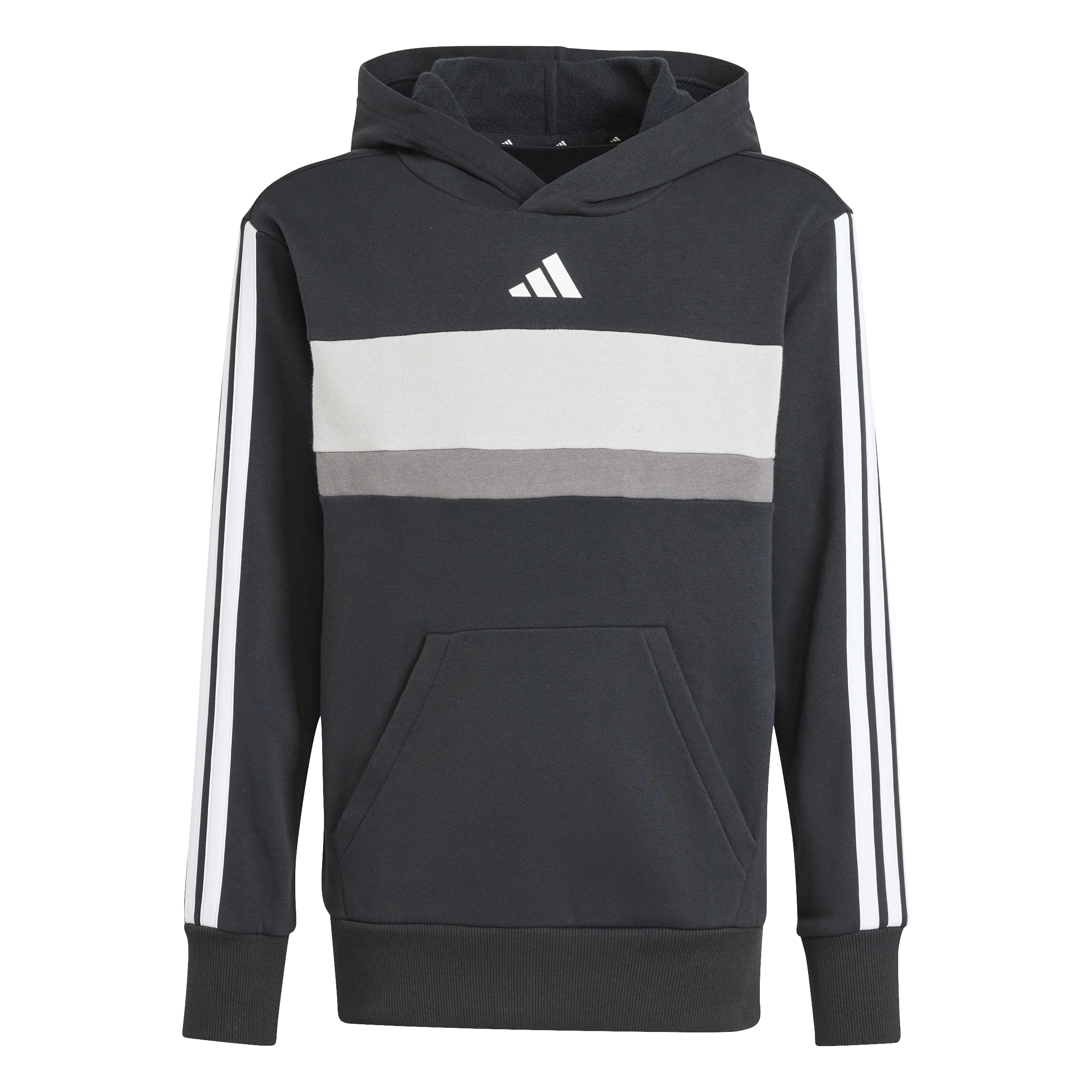 Adidas Unisex Noir Sweatshirt Child Essentials Tiberio 3-Stripes