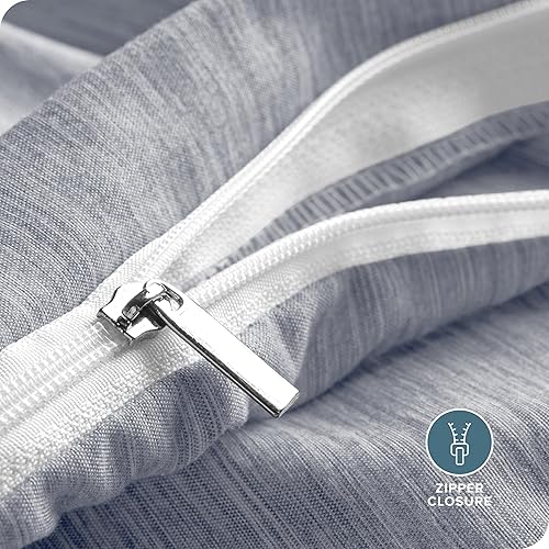 Miniatura 5 de Bare Home - Funda de edredón tamaño Queen, Colección de fundas de edredón súper suaves de primera calidad de 1800 hilos, Funda de edredón liviana,