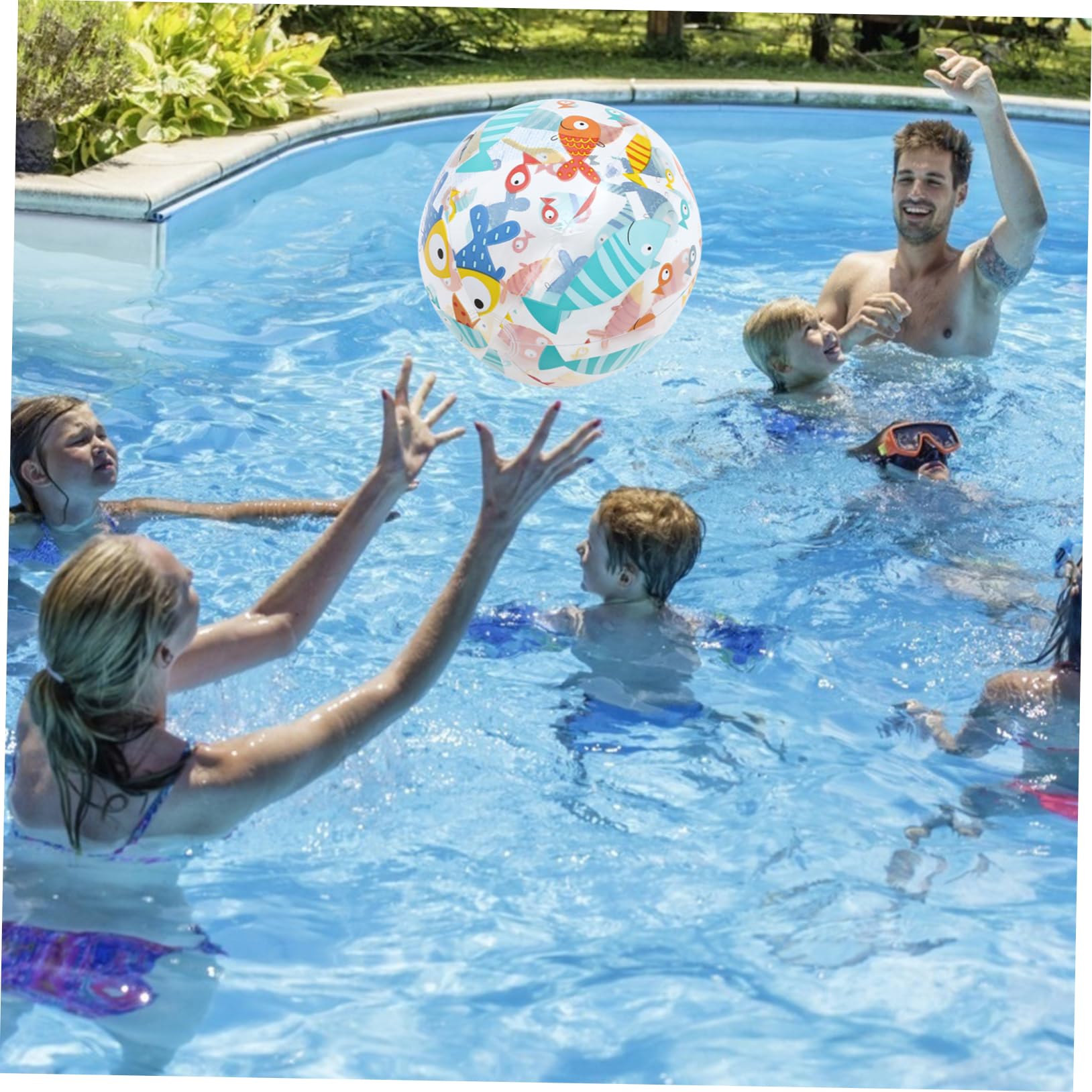 Alasum 9 STK Spielen Im Freien Für Glitzernde Strandbälle Strandspielzeug Für Kleinkinder Lebhafter Strand Wasserball Aufblasen Wasserbälle Für Kinder Aufblasbarer Strand Riesiger Strand