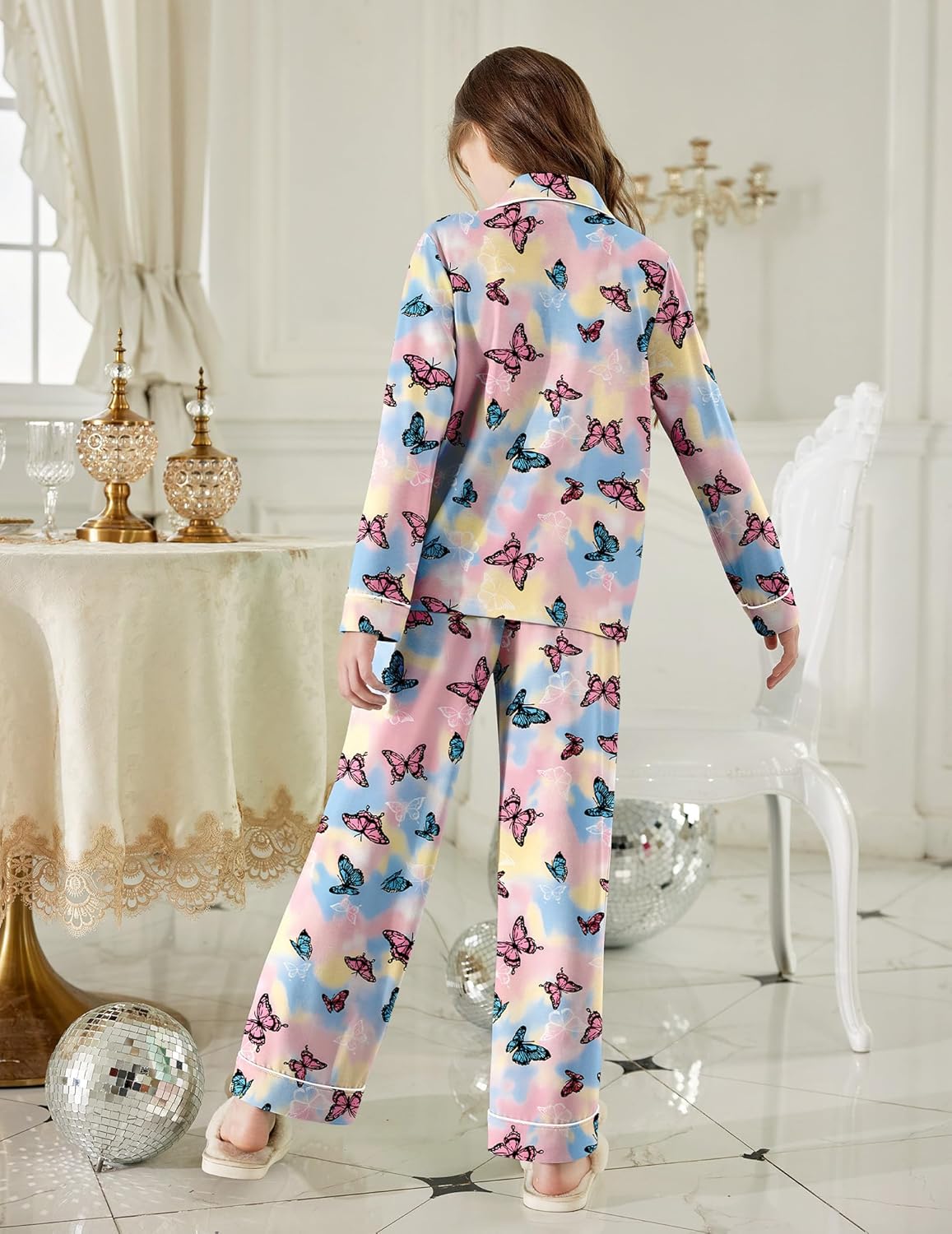 MINTLIMIT Pyjamaset voor meisjes, 10-16 jaar, print, lange mouwen