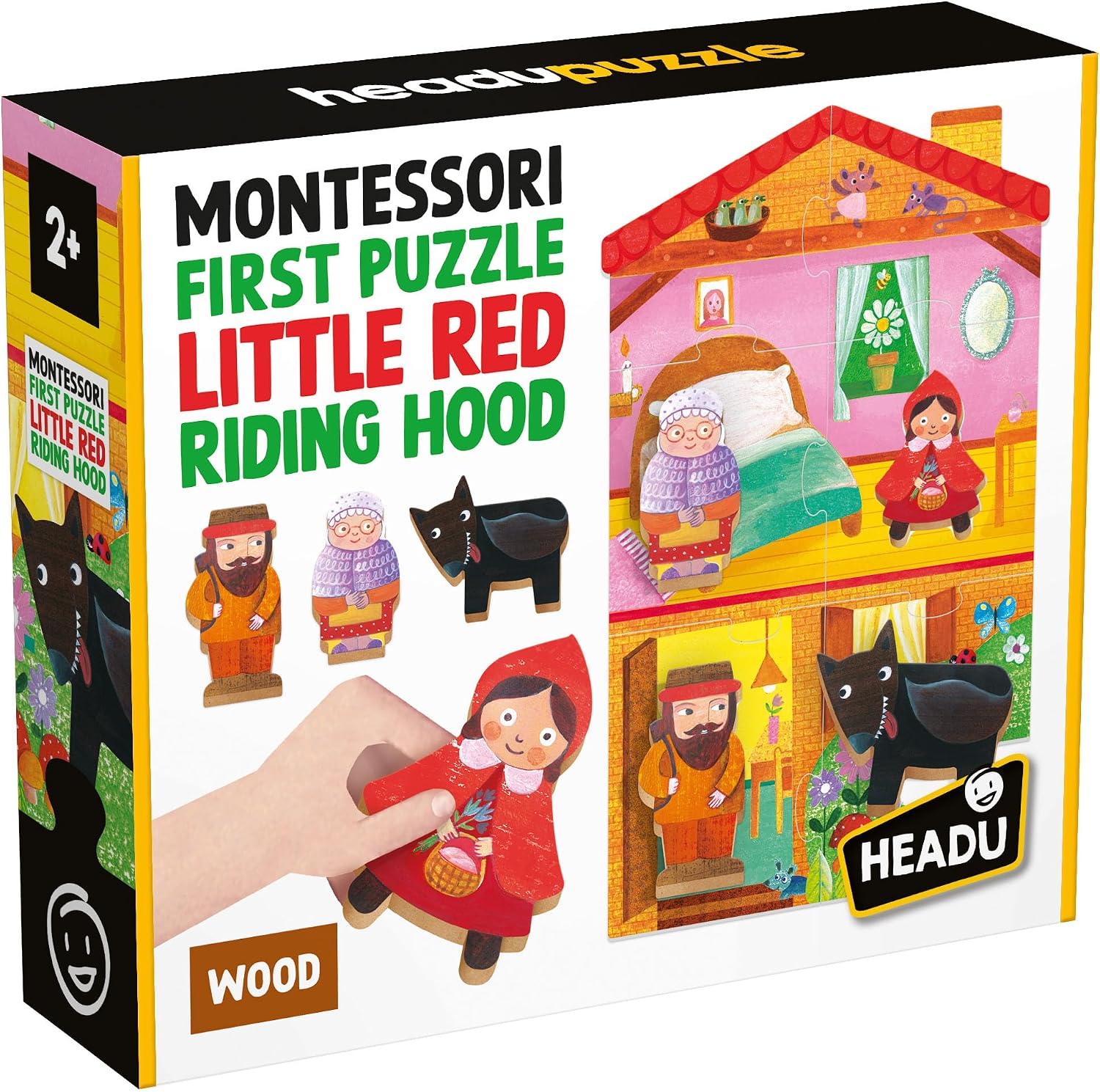 Headu Montessorı Fırst Puzzle Lıttle Red Rıdıng Hood