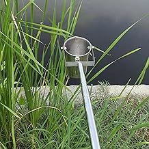 1.5 2 3 4 5 6 M Long Pipeline Sewage Liquid Sampler Kit, Heavy Duty Swing Water Quality Sample Collection with Telescopic Rod/Graduated Cups - Removable(1000ml,1.23-5m/4-16.4ft)