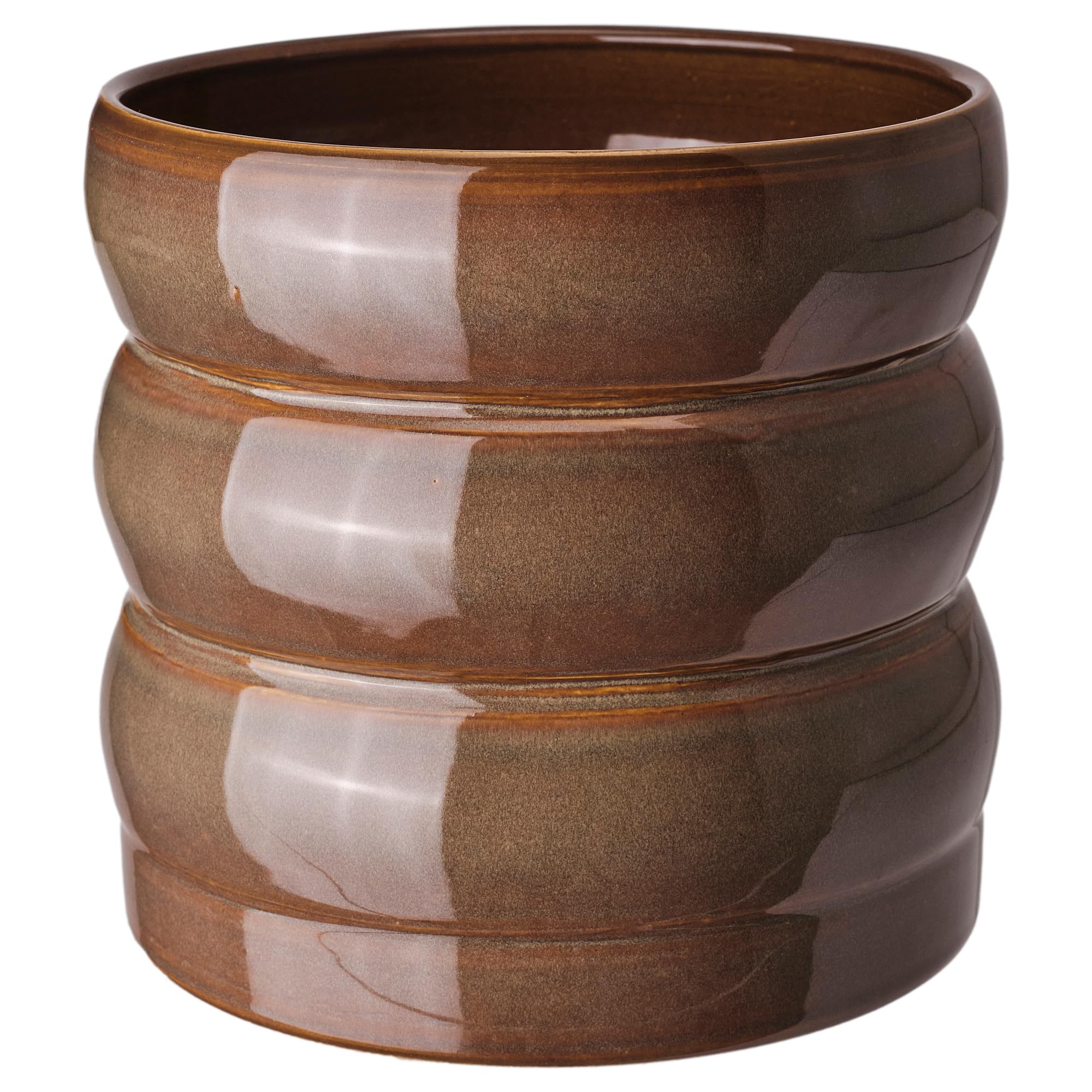Pot de fleurs extérieur vert marron HasseLBUKETT 15 cm pour plante de salon