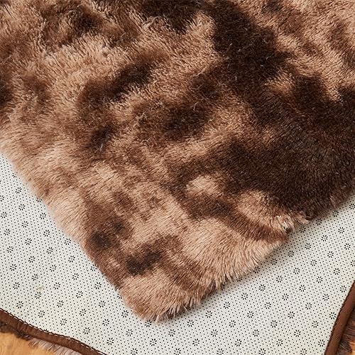 Miniatura 26 de AMTOVO Alfombras de área para sala de estar, 6 x 9 pies, color negro y gris, alfombra grande y esponjosa, alfombra para dormitorio, alfombra