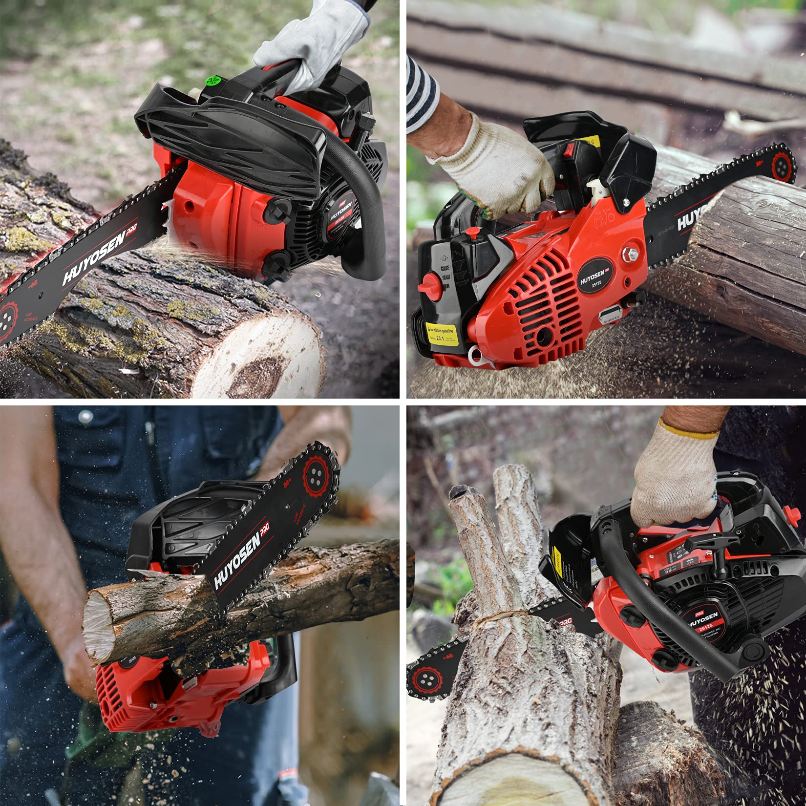 HUYOSEN PRO Gas Chainsaw 25cc 2Stroke Latest Updated Arborist Chainsaw