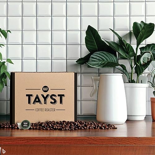Miniatura 8 de Tayst Cápsulas de café compostables  Variedad de tazas K biodegradables tostadas compatibles con Keurig, cápsula de café 100% compostable de una