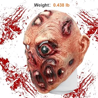 Bulex Halloween Scary Zomie Mask Bloody Old Man Mask Horror Monster Latex Mischief Cosplay Costume Haunted House Escape Room Prop