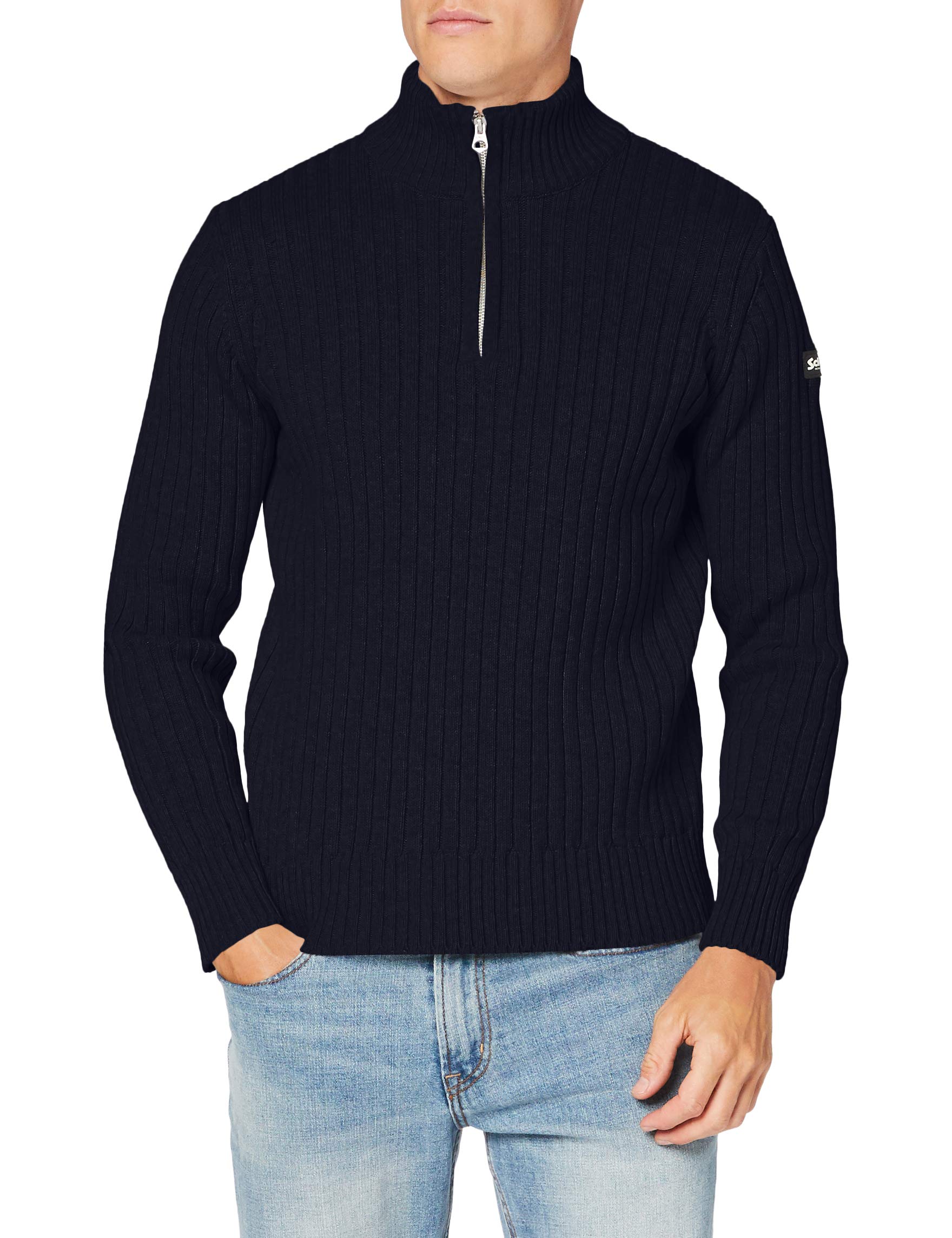 Schott Nyc Men's Navy Plecorage2 Pullover Sweater Not Applicable, Medium