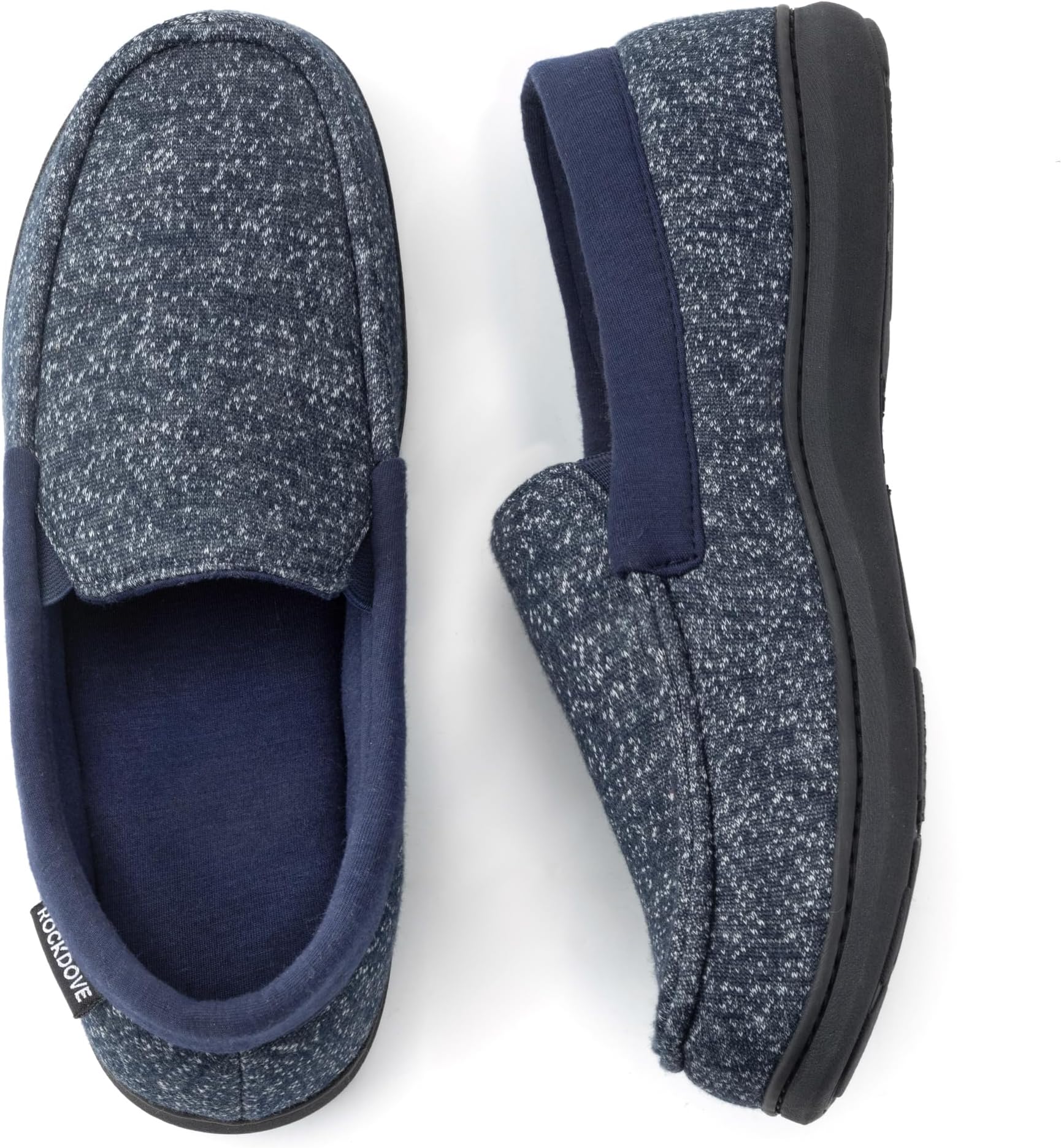 Men's Tweed Memory Foam Moc Slipper