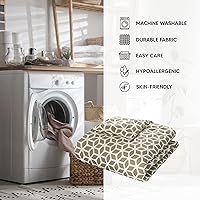 Vista 5 de Set de funda de edredón Chic Home Elizabeth de 3 piezas, reversible, con estampado geométrico de diamantes impreso, con cierre, incluye fundas