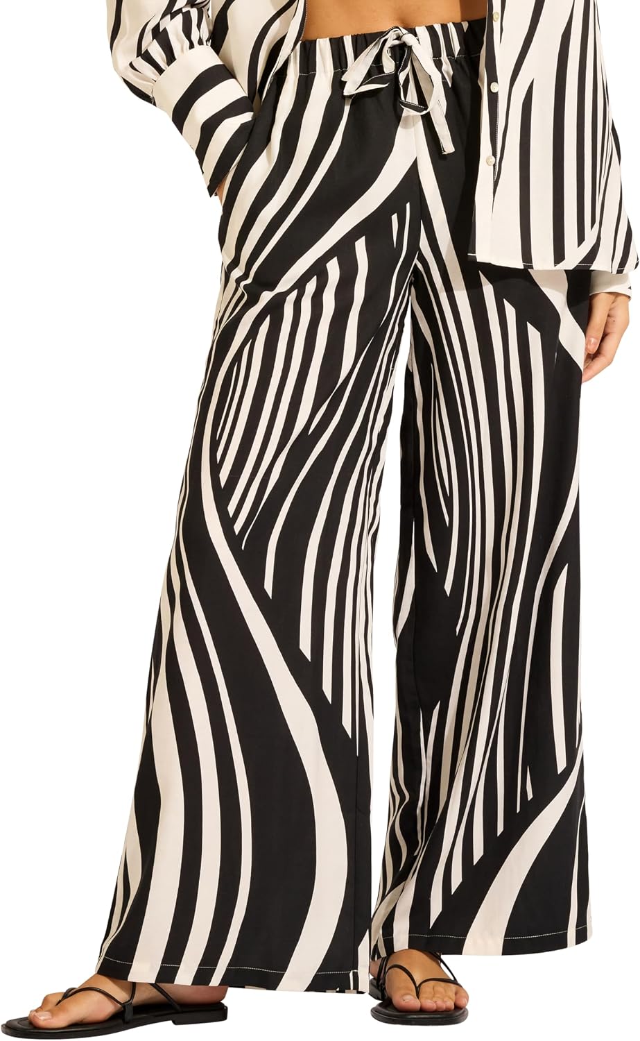 Seafolly Women's Drawcord Wide Leg Pant