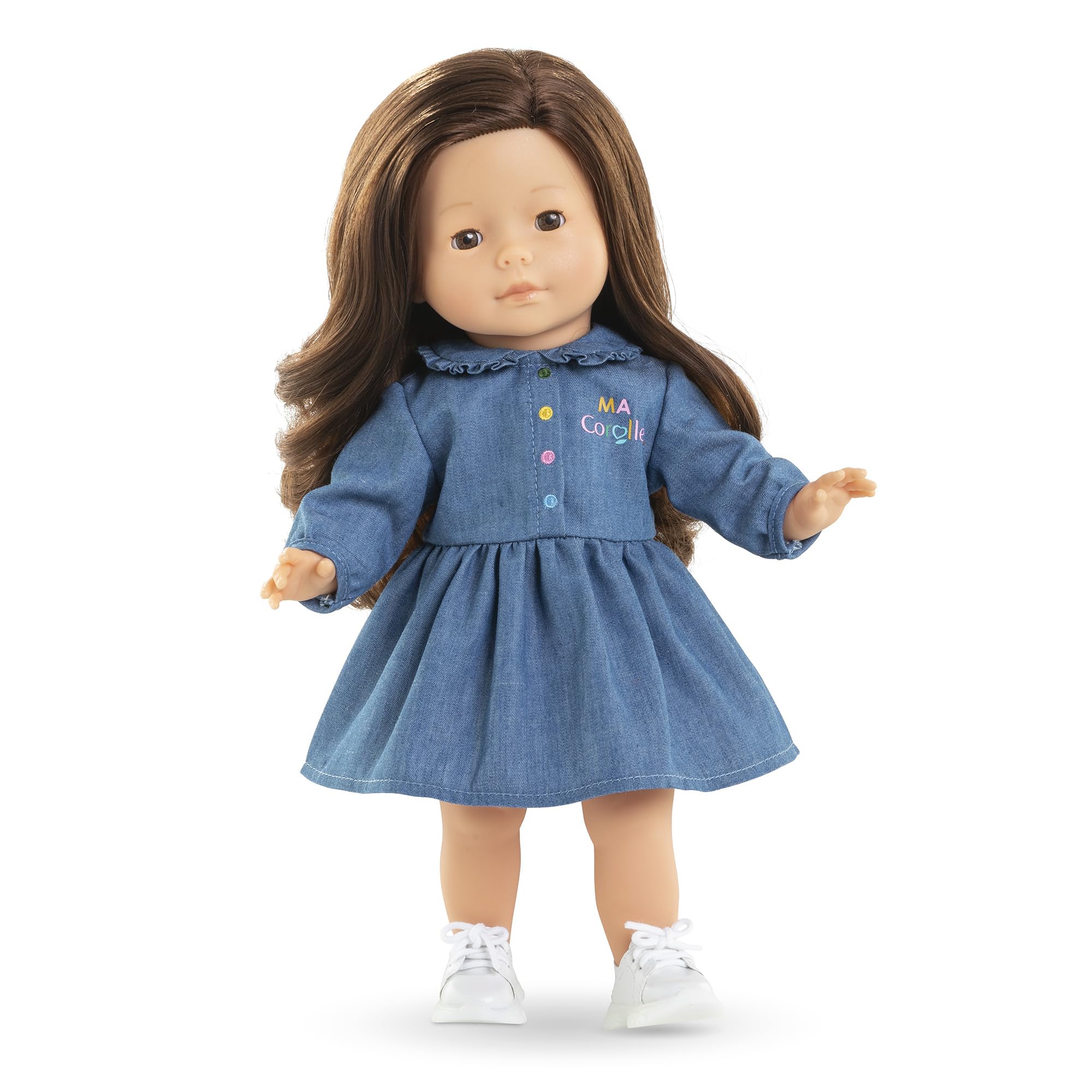 Ma Corolle - Robe Denim Manches Longues, vêtement, pour poupée Ma Corolle, 36cm, dès 3 Ans, 9000212860