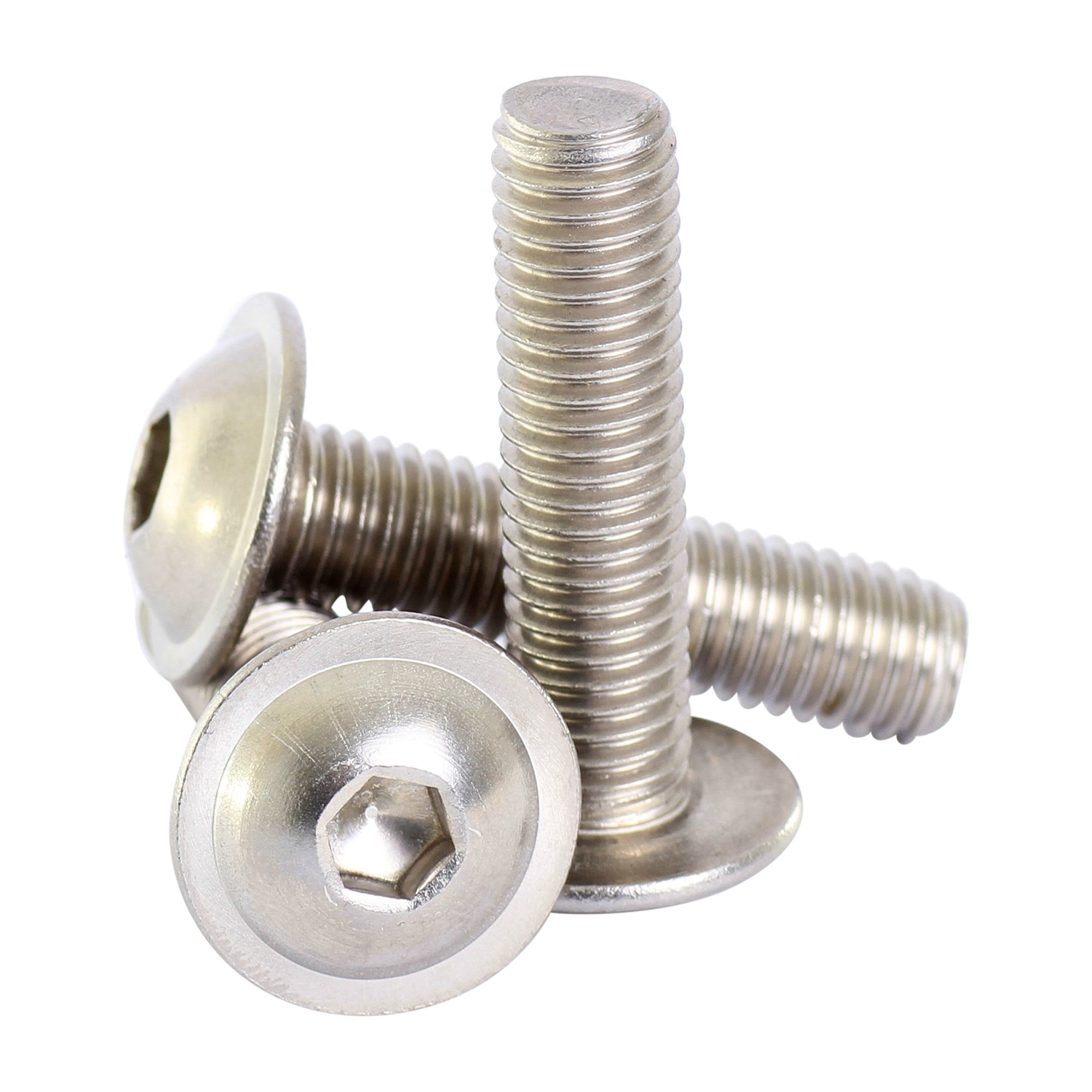 Bolt Base 8Mm A2 Stainless Steel Flanged Button Head Allen Bolts Hex Socket Screws M8 X 25-2